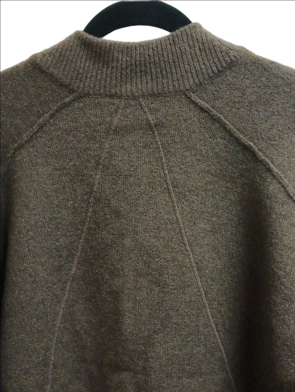 🆕🤎RAG & BONE "BRIDGET" RICH BROWN ITALIAN WOOL BLEND MOCKNECK CARDIGAN - Picture 12 of 16